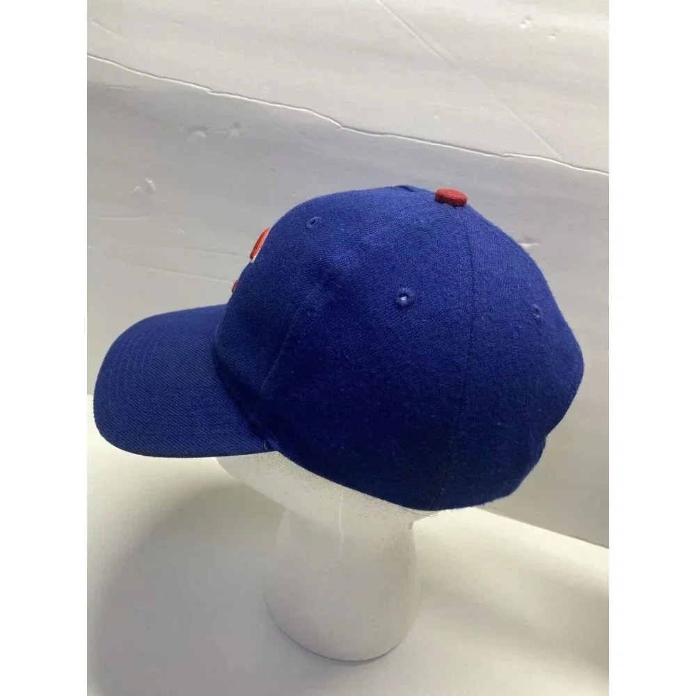 Chicago Cubs Wool Blend Blue Youth Hat Cap Adjustable MLB - Picture 2 of 7